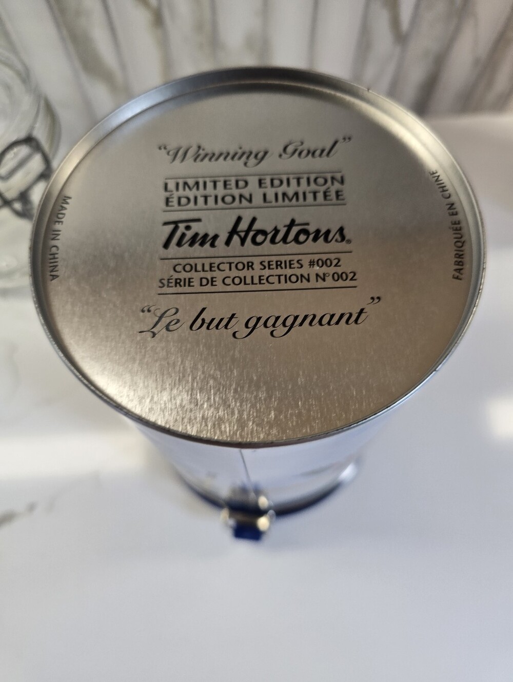 Tim Hortons Limited Edition "Winning Goal" Collector Canister (Series #002). - Picture 4 of 4